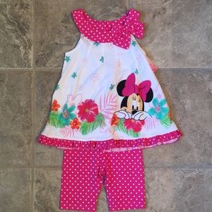 Minnie Mouse polka-dot summer outfit 4T